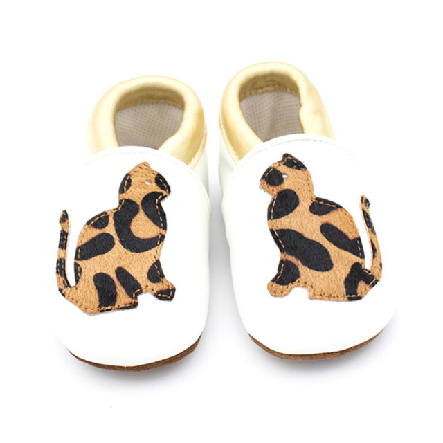 Unisex Infant Baby Shoes Toddler Toddler Baby Soft Soled Cowhide Bottom Skid-Proof Boys Girls Animal First Walkers 0-24 Month