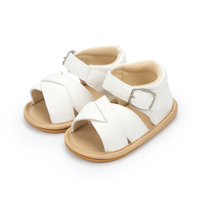 New Infant Baby Shoes Baby Boy Girl Shoes Toddler Flats Summer Sandals Flower Soft Rubber Sole Anti-slip Crib Shoes First Walker