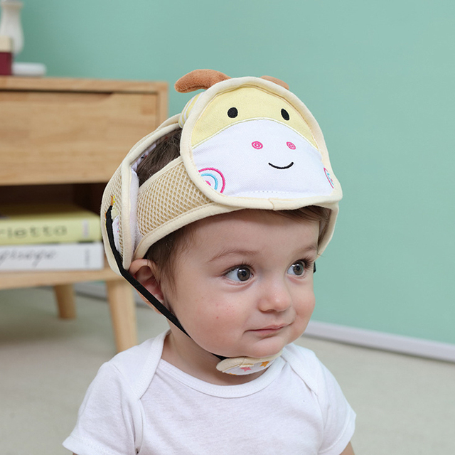 Baby Safety Helmet Anti-fall Head Protection Cover Cute Cartoon Animal Boy Girl Baby Toddler Walk Learning Anti-collision Headwear