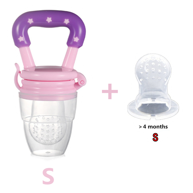 2 in 1 Baby Nibbler Pacifiers Feeder Cartoon Kids Fruit Food Feeding Nipples Safe Feeding Supplies Nipple Nipple