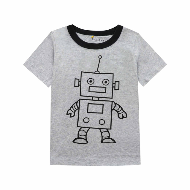 Summer Cartoon Baby Boys T-Shirt Baby Boys T-shirt Baby Boys Clothes Soft Cotton T-shirt 2-8 Years Kids Clothes