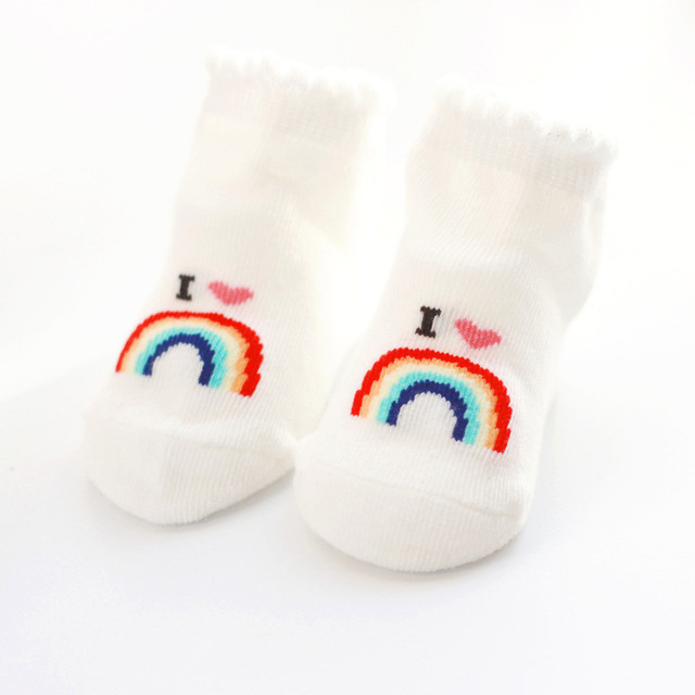 Spring Summer Baby Girls Boys Cotton Soft Socks for Newborn Baby Letter Printed Warm Infant 0-6 Months Clothes Accessories