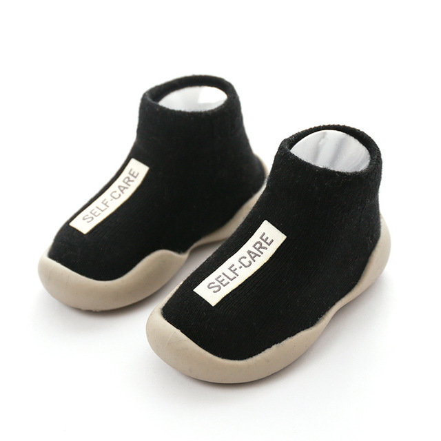 Unisex Baby Shoes First Shoes Baby Walkers Toddler First Walker Baby Girl Kids Soft Rubber Sole Baby Shoes Knit Socks Anti-slip