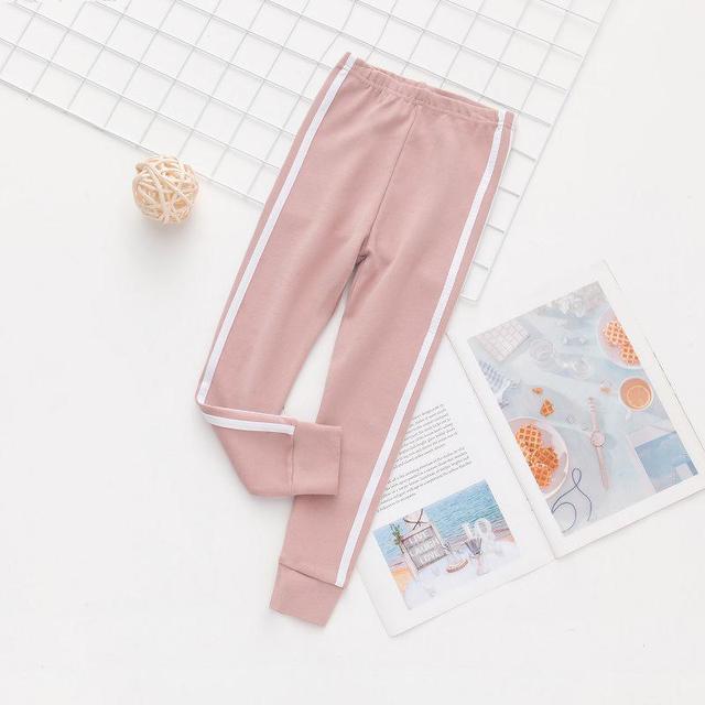 Autumn New Girls Leggings Solid Colors Jogger Pants Girl Leggings Children Baby Girl Casual Pants Cotton Leggings