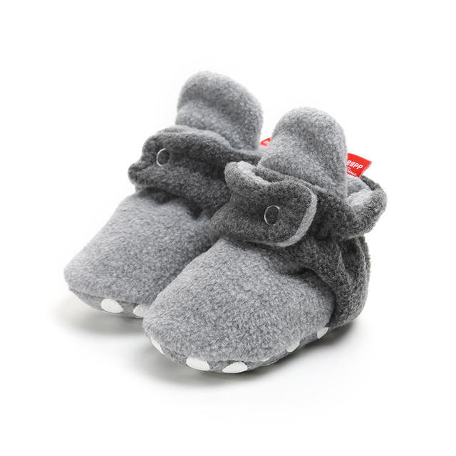 Winter Baby Boy Girl Socks Baby Shoes Socks Easy Wear Tight Hook and Loop Infant Newborn Walking Fluff Warm Moccasins Zapatos Bebe