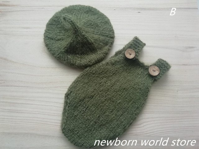 Newborn photography accessories, hat, hat and shorts