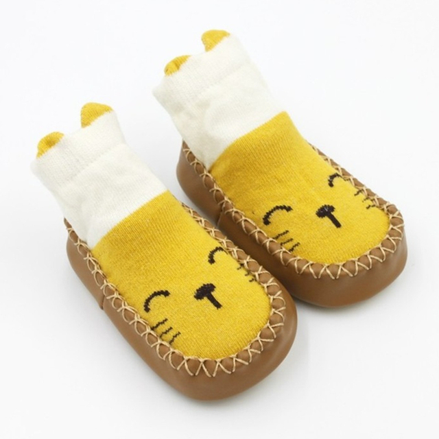 baby indoor sock shoes newborn baby socks winter thick terry cotton baby girl sock with rubber soles infant animal funny sock