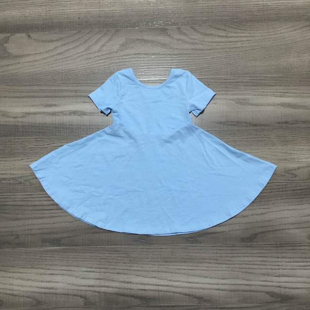 Summer dress for baby girls, solid color