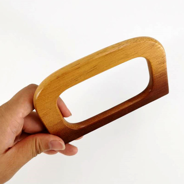 Bag Handmade Fashion Bag Handle Accessory D Shape Wood DIY Environmental Light Circle Wooden Wooden Handle Hand in Hand