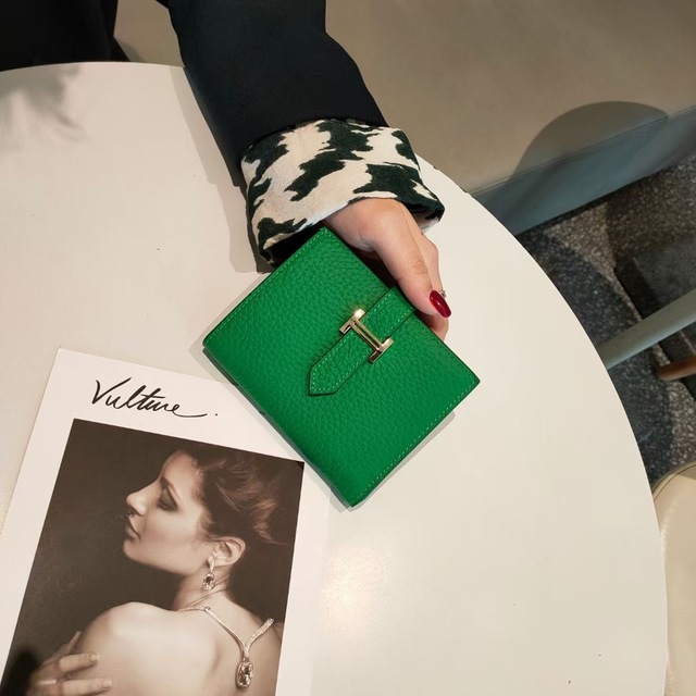 New Thin Clutch Phone Bag Women Wallets Luxury Long Hasp Lychee Pattern Coin Purses Female Solid Brand