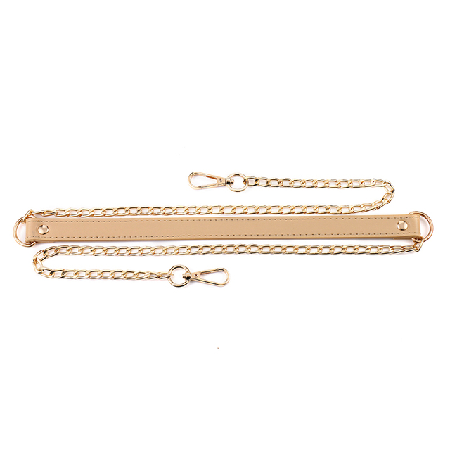 120cm Handbag Metal Chain PU Leather Bag Strap DIY Replacement Bag Chain For Purse Shoulder Bag Handles Handbag Accessories