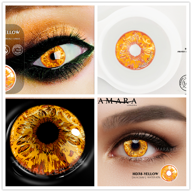 AMARA 2pcsCosplay Anime Eyes Lenses for Eyes AYY Series Makeup Sharingan Beauty Contact Lenses Eye Cosmetic Color Lens Eyes