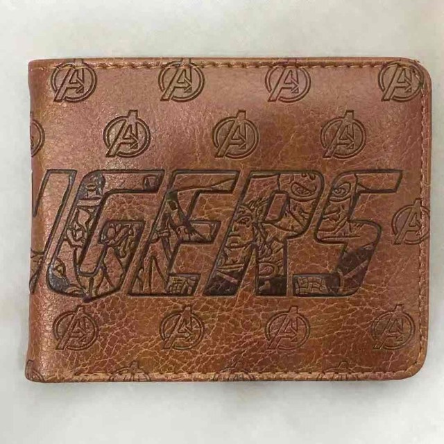 Marvel Superhero PU Leather Wallet, PU Leather Wallet with Embossed Card Holder for Men, Anime Superman Wallet