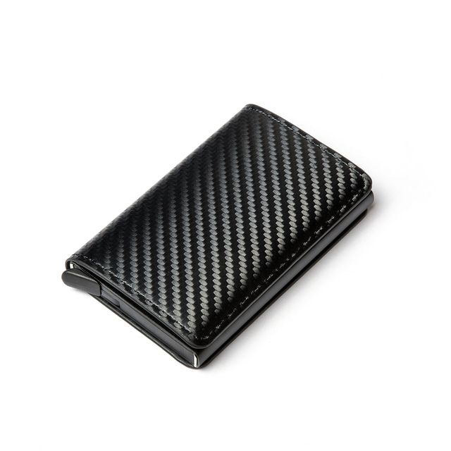 RFID Card Holder With Money Pocket Pop Up Wallet Blocking Slim Metal Bank Card Case Holds Men Slim Wallet Credit Card Holder