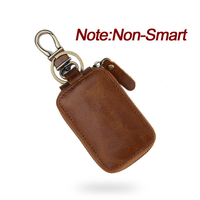 Smart Bluetooth Compatible Tracker Genuine Leather Wallet Keys Organizer Men Smart Car Holders Housekeeper Keychain Men