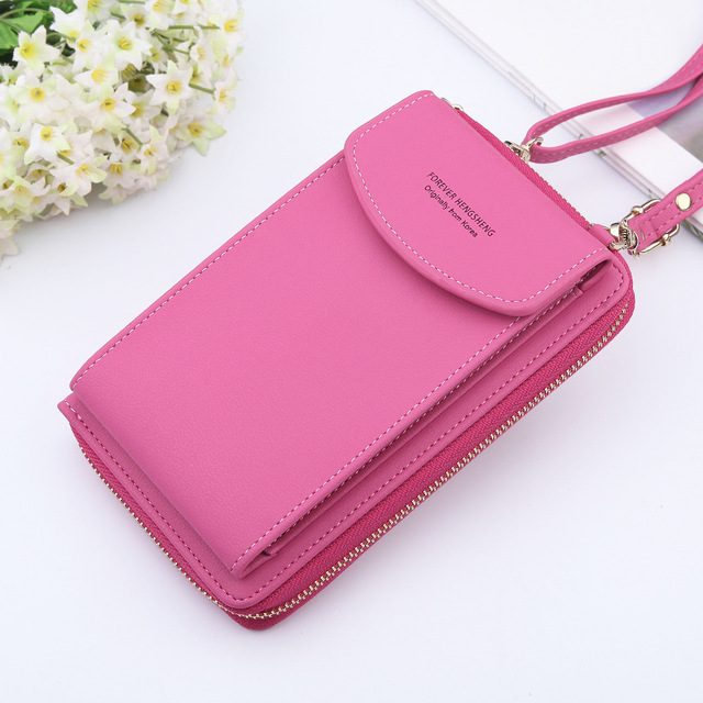 Women's Long Wallet, Shoulder Bag, Wallet, Zipper Phone Pocket, Card Holder, New Collection