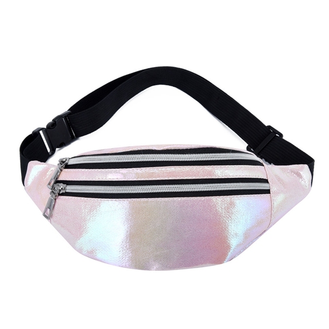 Women Transparent Waist Fanny Pack Belt Bag Travel Hip Bum Wallet Small Chest Phone Pouch