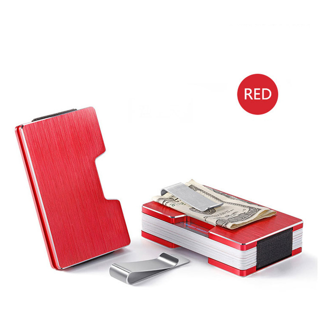 Anti RFID Aluminum Metal Credit Card Holder Men Slim Magsafe Macsafe Wallet Case Bank Card Holder Protection Small Pocket 2021