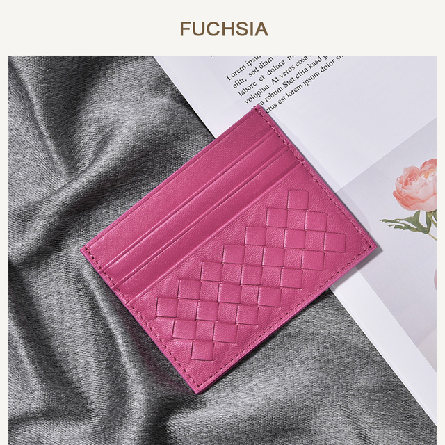 100% Leather Credit Card Men Ultra-thin Brand Business Card Multiple Card Slots Anti Degaussing Simple Women Card Bags