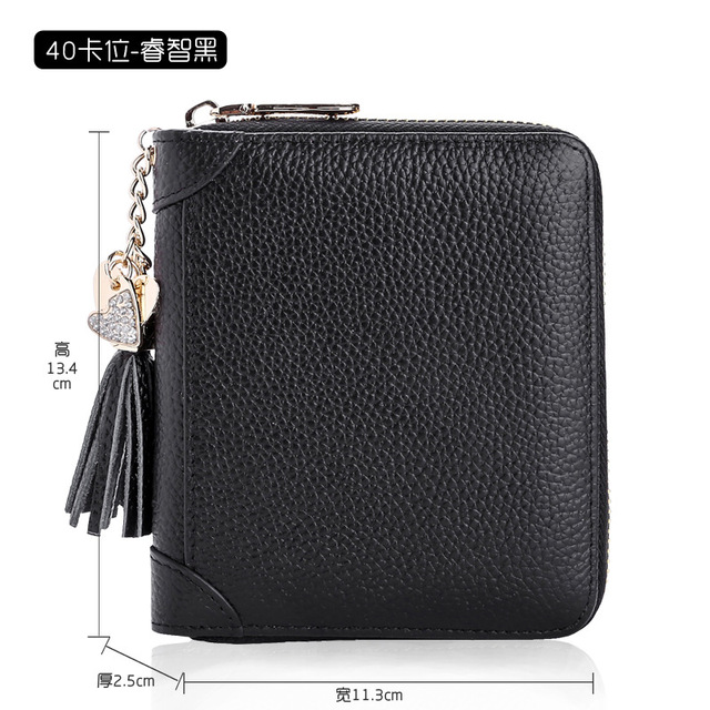 Fashion Card Bag Women Men Credit Card Holder Genuine Leather Large Capacity Business ID Holders Organizer 20 Bits/40bits/60pcs