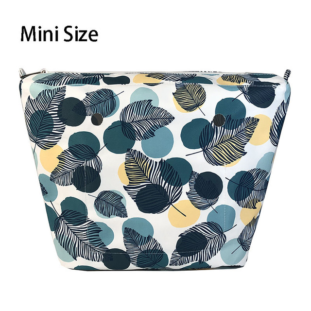 Floral trim waterproof inner insert, classic small inner pocket, handbags accessory