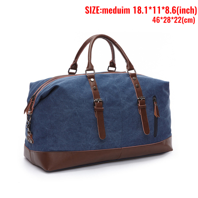 MARKROYAL Canvas Leather Men Travel Bags Carry On Luggage Bag Men Duffel Bag Handbag Large Travel Shopping Bag Weekend Bag Dropshipping