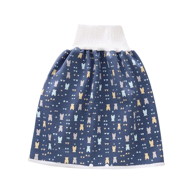 Prevent Baby Bedwetting Pure Cotton Baby Skirt To Prevent Urine Leakage 2 in 1 Toilet Learning Pants Reusable Washable Skirts