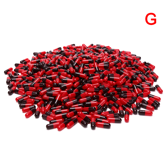 1000pcs empty vacant gelatin capsules size 00# gel for medicine storage used for pill storage