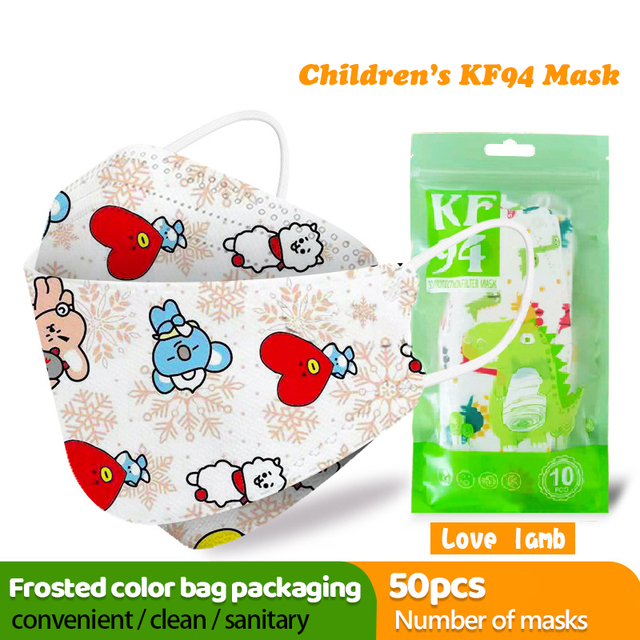 Cartoon Approval FFP2 Masque 4-layer Anti Dust Filter Reusable Protective Mascarillas kf94 Approved Cute Mouth Face Masks Covers