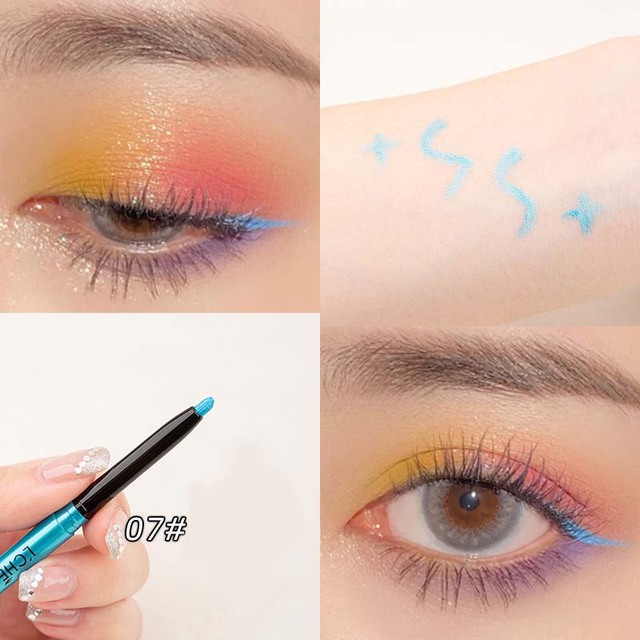 Colorful Eyeliner Women Makeup Tool Glue Pen Cosmetics Beauty Coffee Brown Silk Pen Smoky Waterproof Sweat-proof Do Not Fade