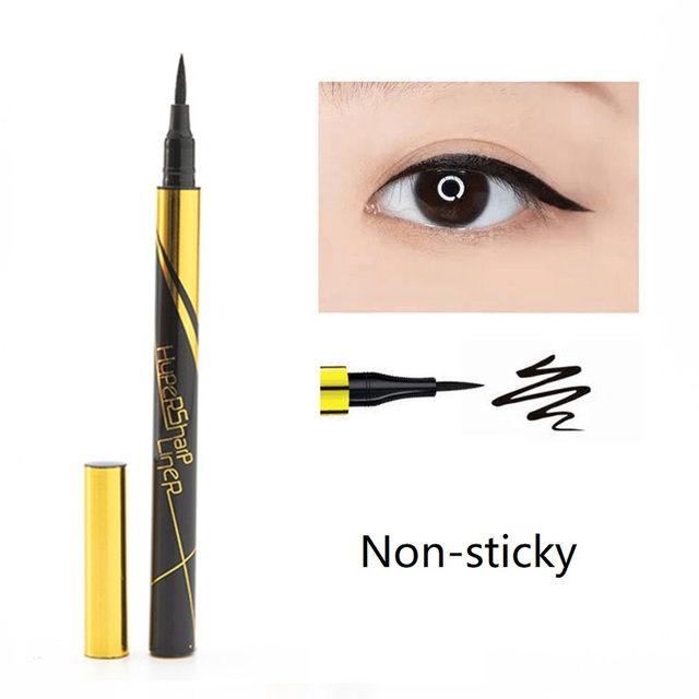 Magic Self Adhesive Eyeliner Pen Glue-Free Magnetic Paste False Eyelashes Waterproof Diamond Bling Black Eye Liner Makeup 1