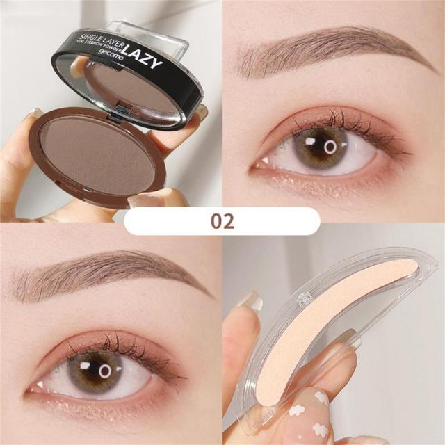 Eyebrow Seal Waterproof Long Lasting Professional Double or Single Layer Makeup Palette Enhancers Lazy Seal Eye Brow Shadow