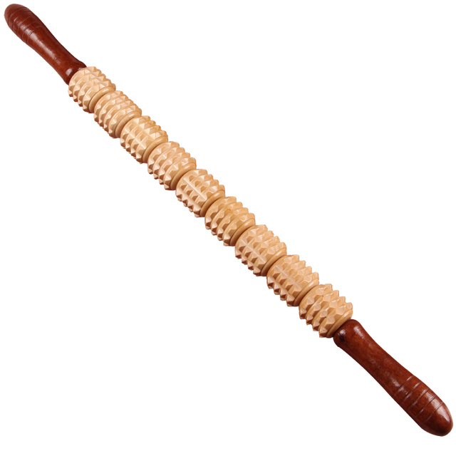 Meridian Yoga Massage Stick Wooden Massage Stick For Stomach Back Waist Neck Leg