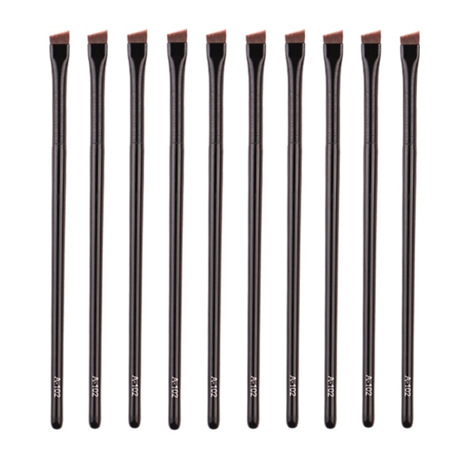 5/10/20/50pcs Eyebrow Contour Makeup Brushes Eyebrow Eyeliner Brush Professional Super Thin Angled Liner Eye Brush Make Up Tools