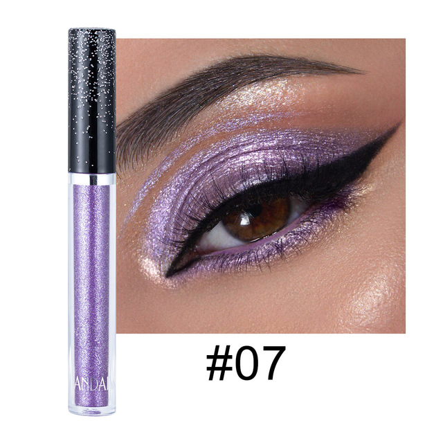 New Golden Shiny Liquid Eyeshadow Metallic Diamond Glitter Eyeshadow Palette Lasting Shimmer Pigmented Eye Shadow Cosmetics 1pc