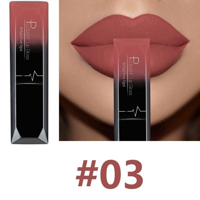 Hot Sales Waterproof Nude Matte Velvet Shiny Lip Gloss Lip Balm Sexy Lipstick Tint 21 Colors