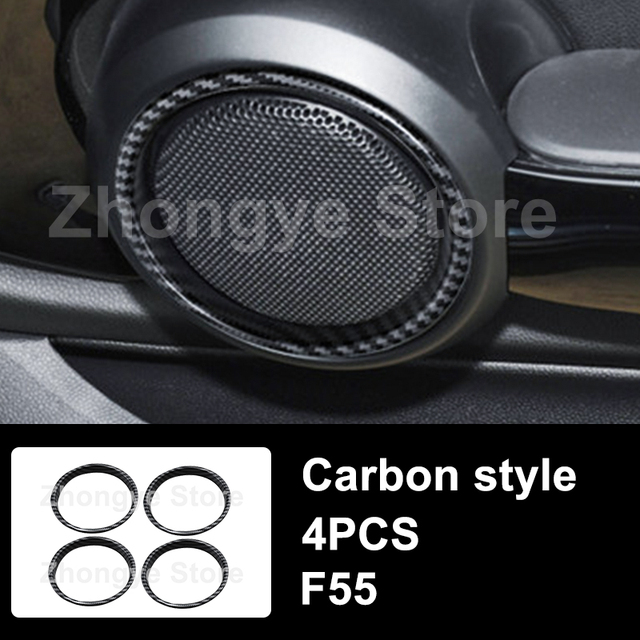 Modified Style Carbon Fiber Car Interior Stickers For Mini One Cooper S JCW Clubman F54 F55 F56 F57 F60 Countryman Accessories