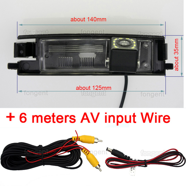 170 Degree AHD 1920x1080P Auto Special Rear View Back Up Camera For Toyota RAV4 RAV-4 2012 2011 2010 2009 2008 2007 2006 Car