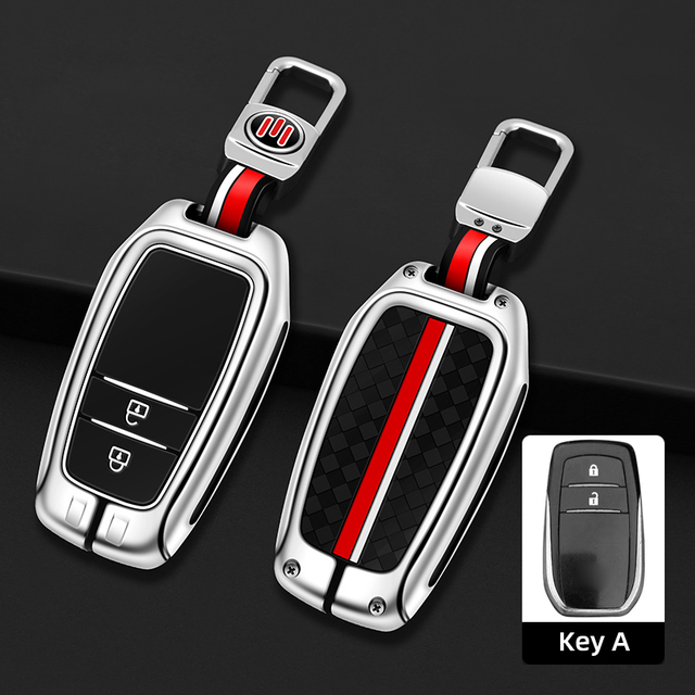 Car Key Case Cover Shell Bag For Toyota 86 Camry Corolla Crown Highlander Rav4 Alphard Villanza Yaris Sienna Prado Harrier