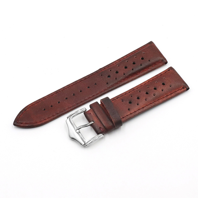 Onthelevel 18mm 20mm 22mm 24mm Genuine Leather Watch Strap Bands Black Blue Brown Multicolor High Quality Men's Watch Band