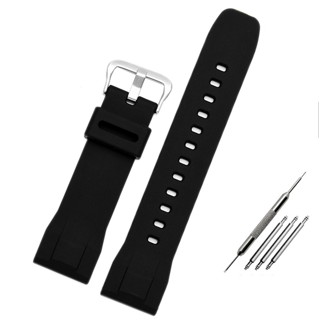 Replacement for Casio PRG-600yb-3 silicone watch strap PRG-650 PRW-6600 sport silicone 24mm watch strap