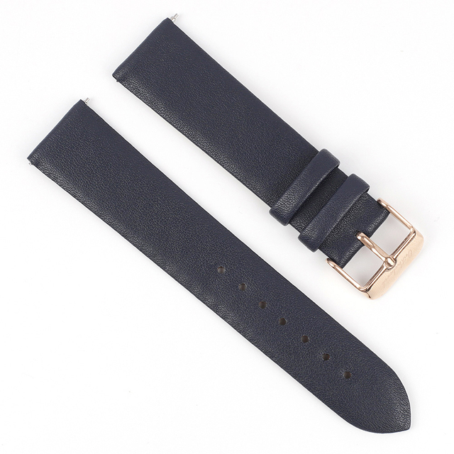 Genuine Leather Women Watchband 12mm 14mm 16mm 18mm 20mm Quick Release Cowhide Strap Watch Band Belts Replacement Gold Buckle