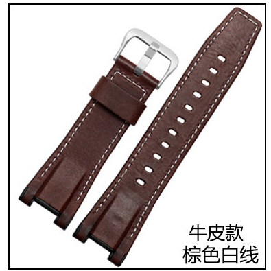 Leather Strap for Casio GST-S100g/S110/S130l/W100G/W110/210B/400G/410/B100/W300 Wristband Accessories 26x14mm