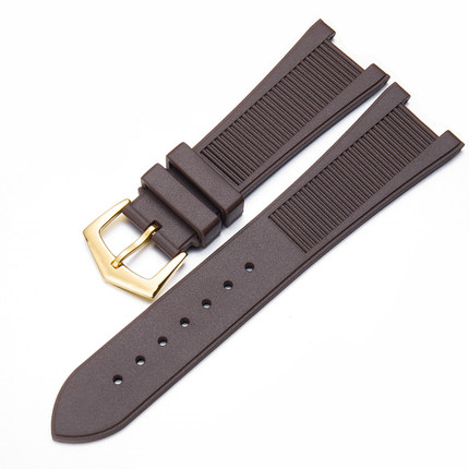 High Quality 25mm Rubber Silicone Watch Strap for Patek PP 5711/5712G Nautilus Wristband Men Women Dedicated Prong Bracelet