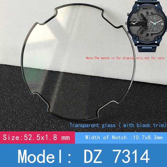 Crystal Diesel Watch DZ 7264 7258 7259 7270 7331 7370 Mineral Glass Parts