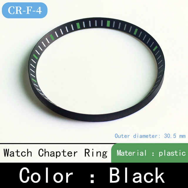 Mod watch chapter ring plastic for Seiko SKX007 SRPD53 for NH35 NH36 movement watch repair tool parts