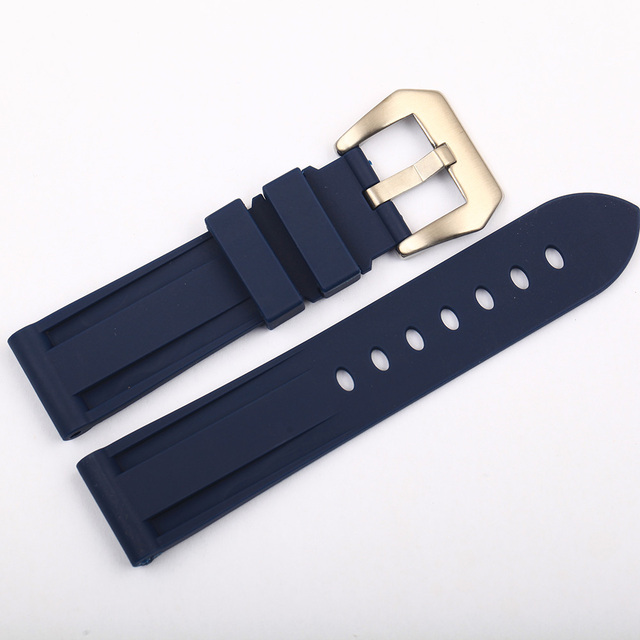 Men's 22mm 24mm 26mm rubber watch band waterproof watch silicone watch strap black, blue, green, orange, white watchband