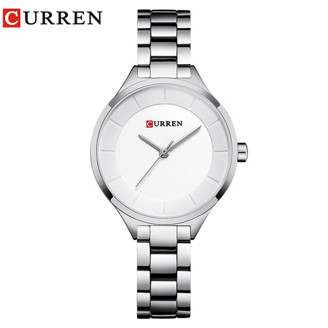 CURREN Fashion Creative Design Ladies Quartz Watch Woman Luxury Stainless Steel Women Watches Casual Female Clock