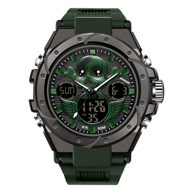 G Style Military Watches Shockproof Men Fashion Skull Watch Electronic Quartz Man Sports Wrist Watch Swimming relogio masculino 2022