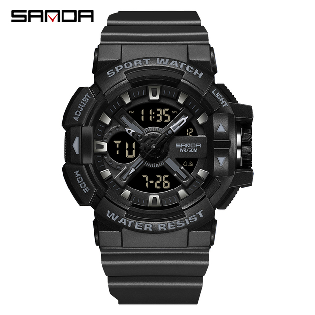 SANDA 2022 Luxury Brand Men Watches Military 50M Waterproof Wristwatch Quartz Watch for Men Clock relogio masculino